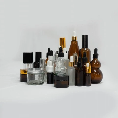 Complete Cosmetic Glass Packaging Sets For Skincare, Customizable & Coordinated Design