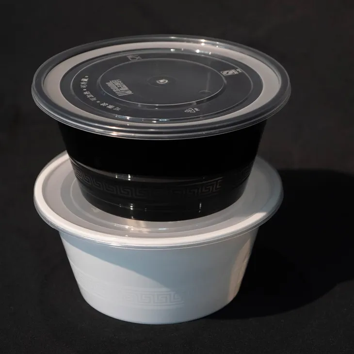 Disposable Food Packing Square Plastic Lunch Boxes Deli Boxes Round New